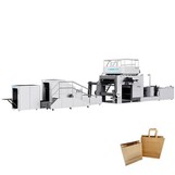 Popierinių maišelių gamybos mašina su rankena